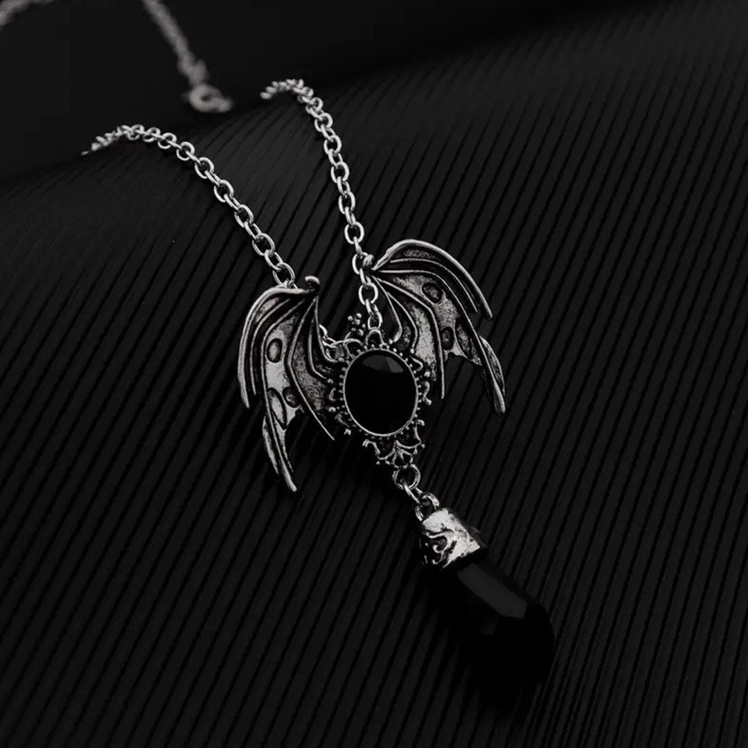 Gothic Bat Necklace