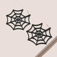 Thumbnail for Black Spiderweb Earrings