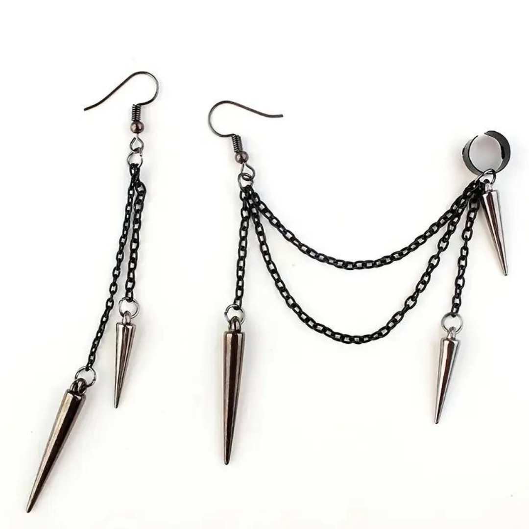 Harrowed Chains - Earring and Cuff Set