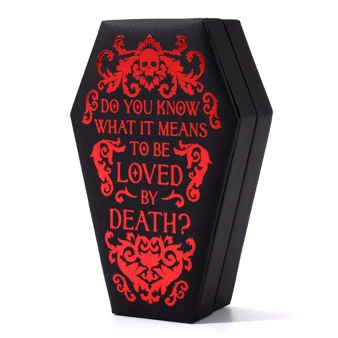 🖤 "Loved by Death" Coffin Jewelry Box 🖤