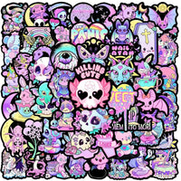 Thumbnail for 50pcs Pink Gothic Sticker Set