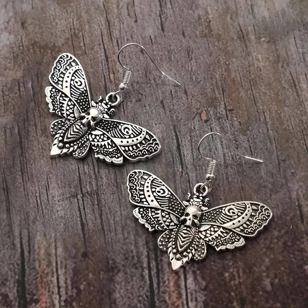 Death Moth Earrings