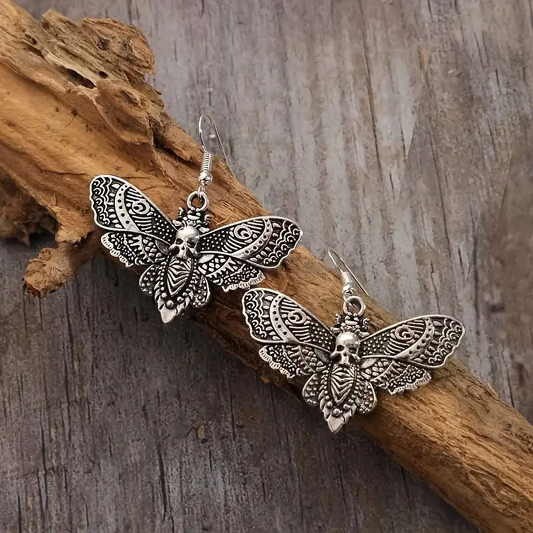 Death Moth Earrings