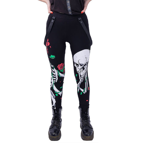 Garden Skull Leggings