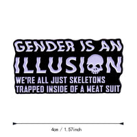 Thumbnail for Gender Is An Illusion Enamel Pin