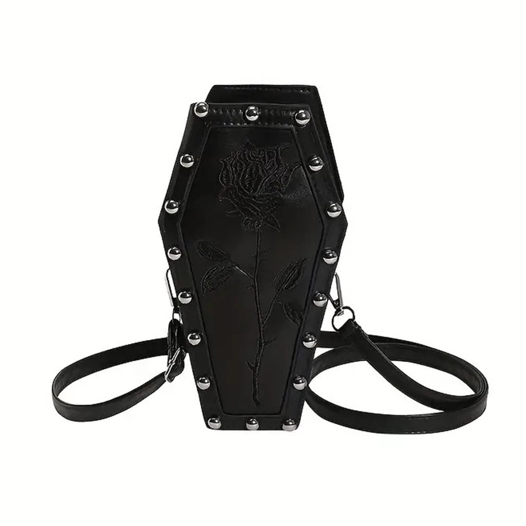 Gothic Rose Coffin Bag