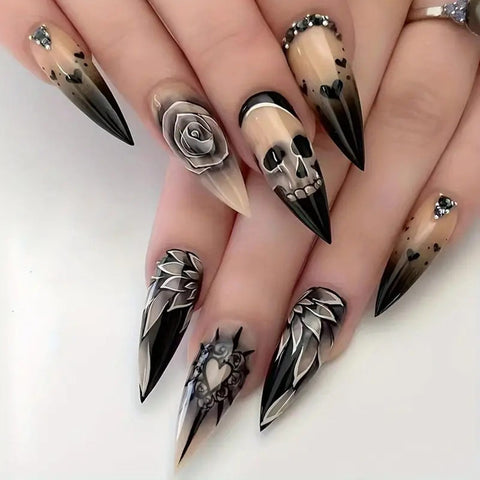 Gothic Stiletto Nails