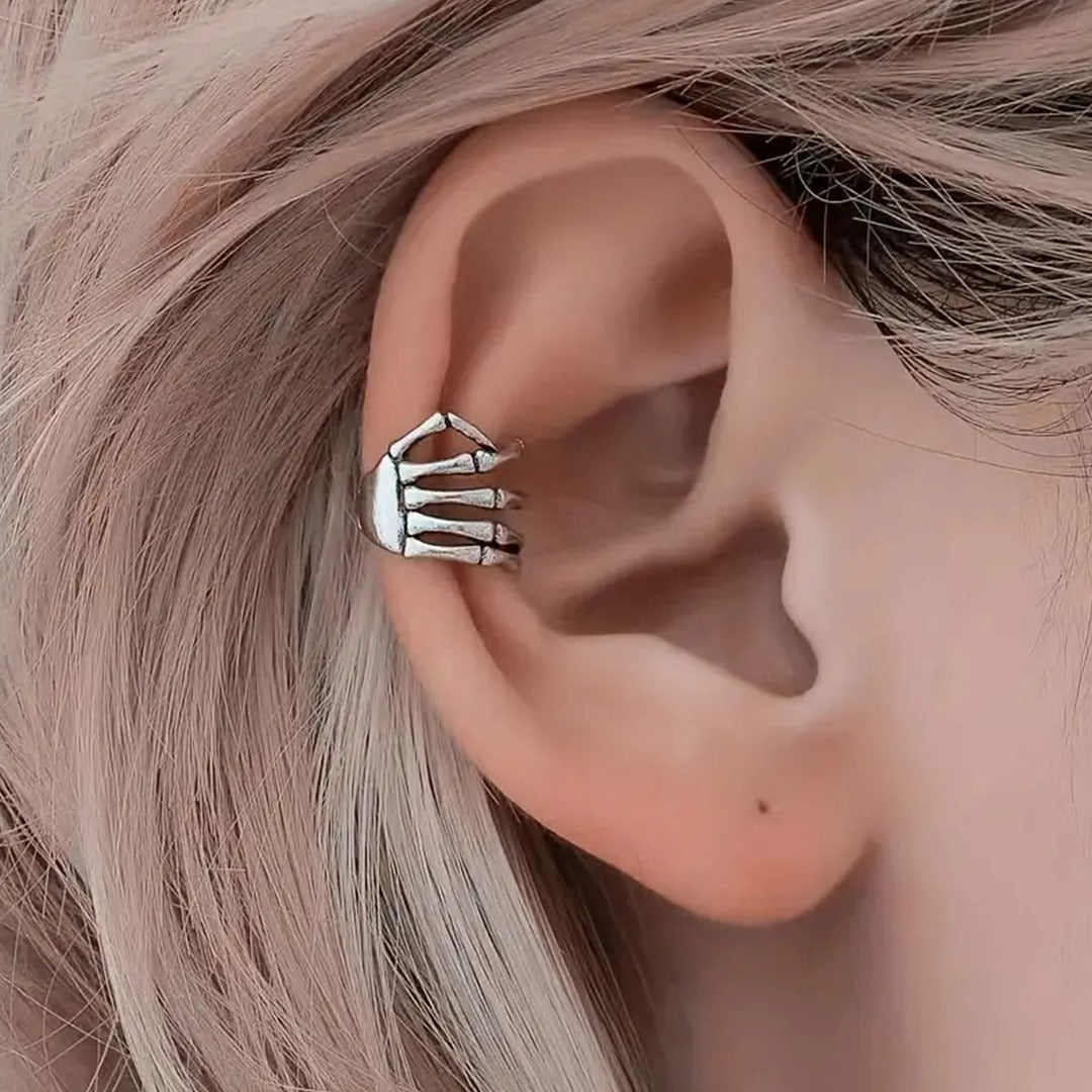 Hand Bone Ear Cuff