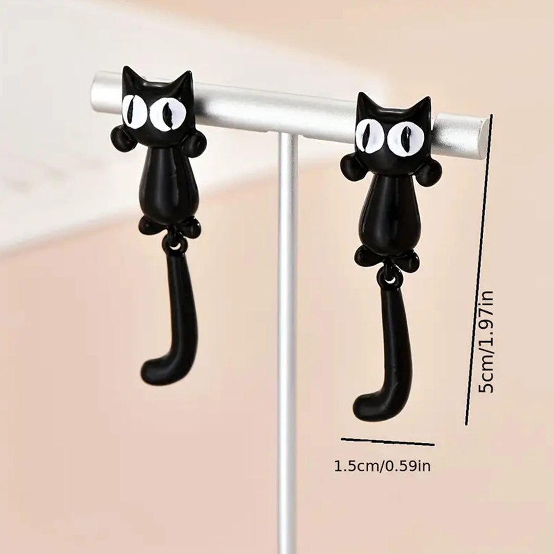 Hanging Kitty Earrings