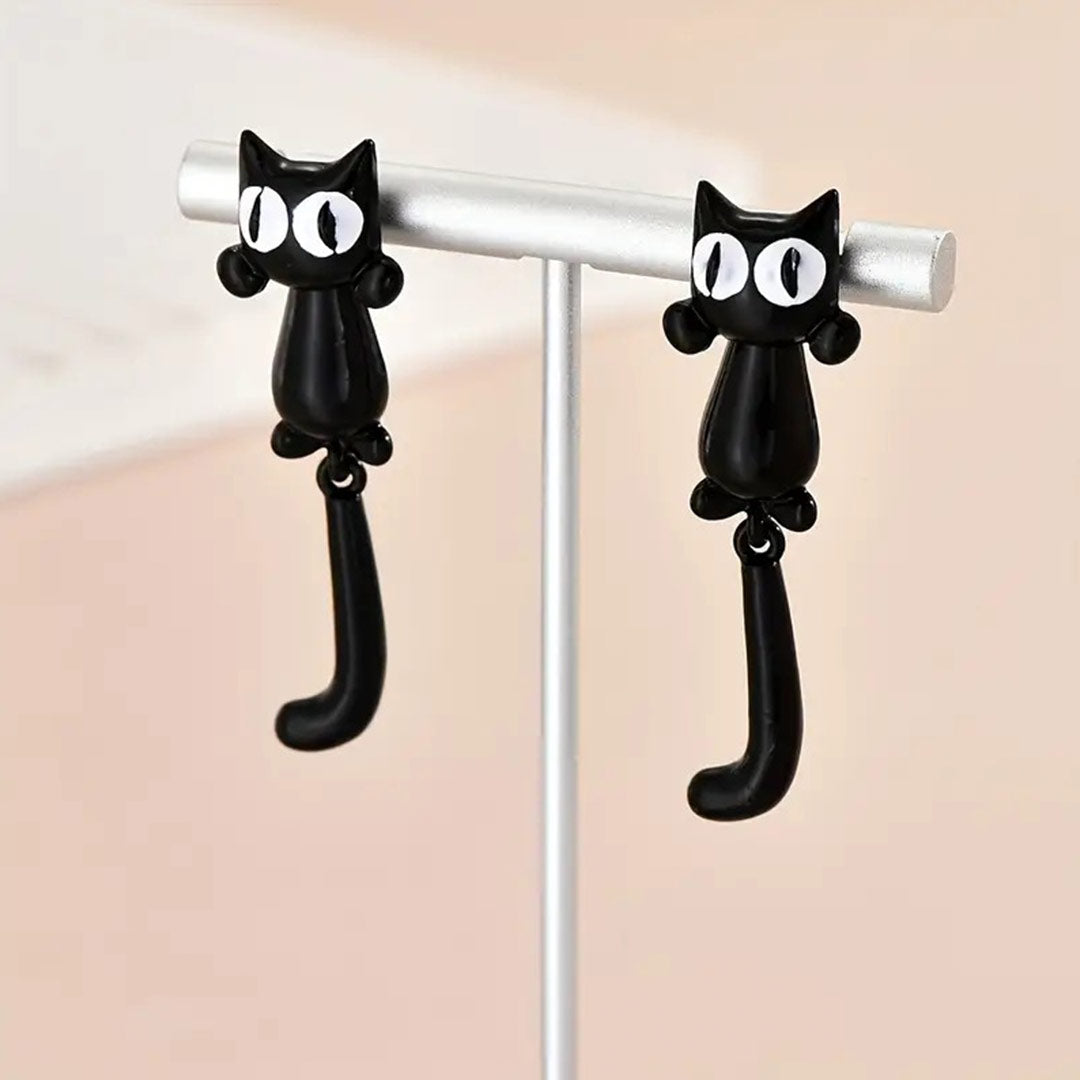 Hanging Kitty Earrings