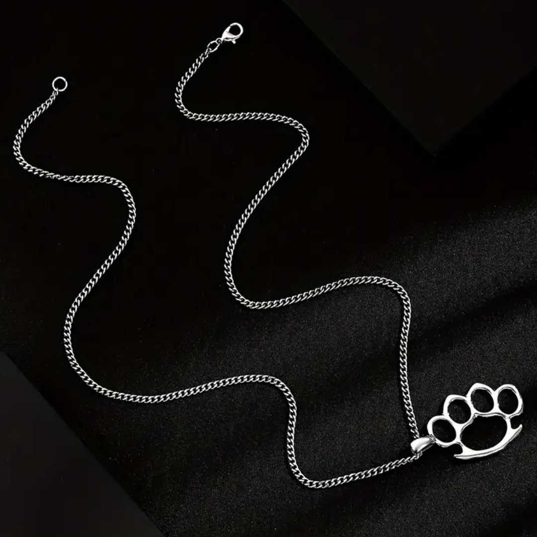 Knuckle Duster Pendant Necklace