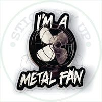 Thumbnail for Metal Fan Vinyl Bumper Sticker