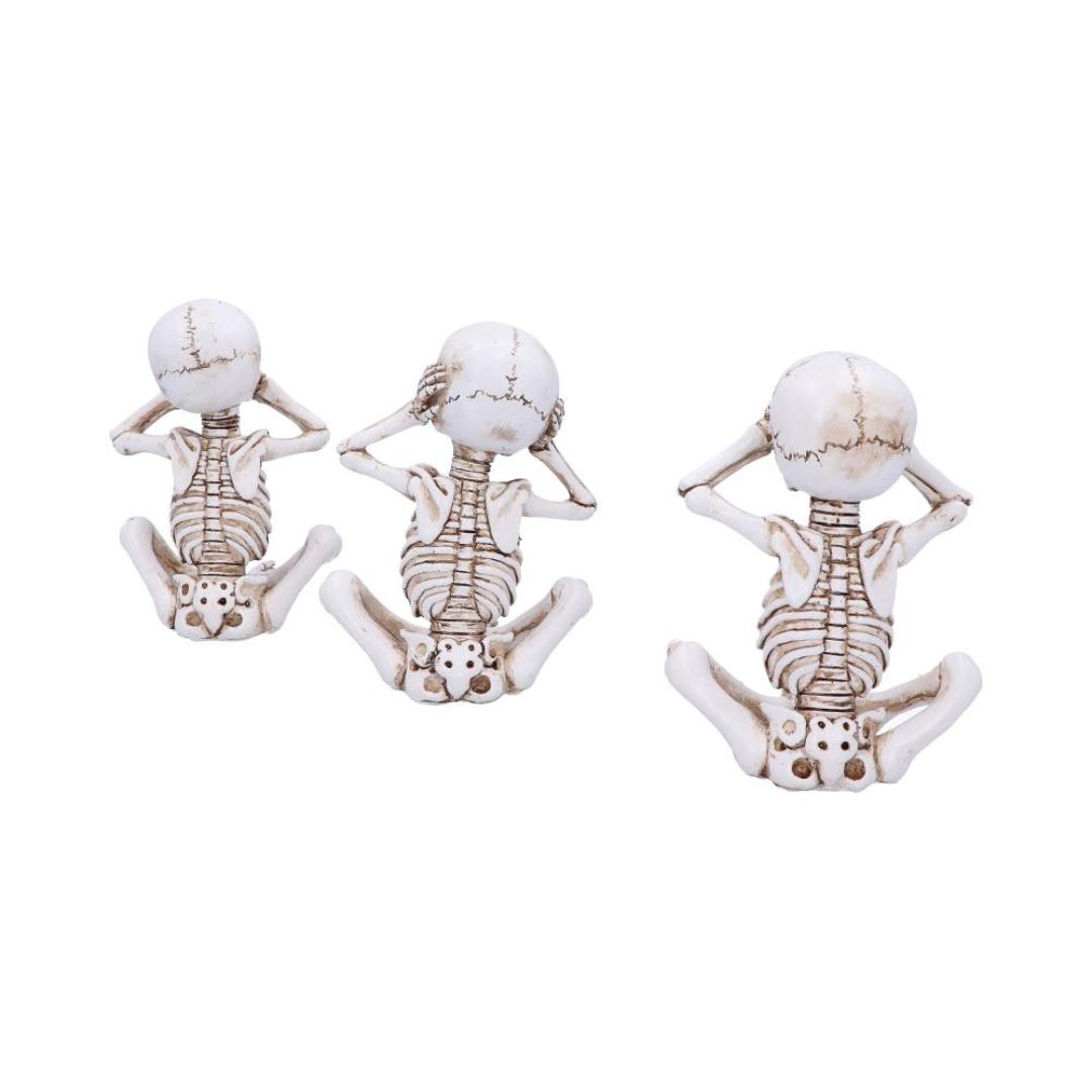 Three Wise Skellywags Skeleton Figurine