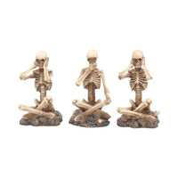 Thumbnail for See No, Hear No, Speak No Three Wise Skeleton Figurine