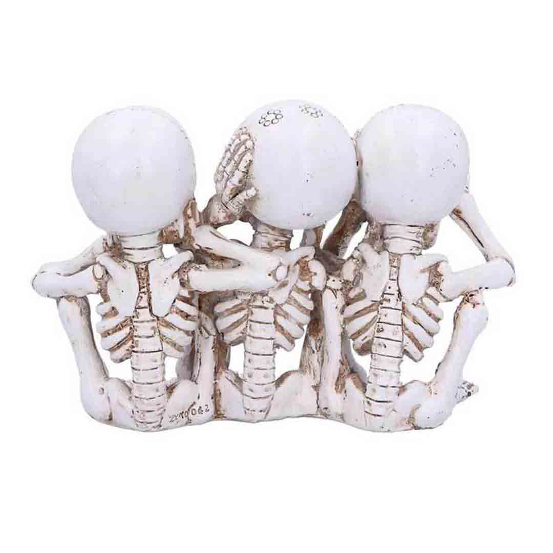 Three Wise Calaveras Skeleton Figurine