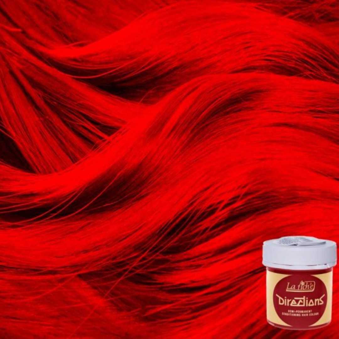 Neon Red Directions Hair Colour