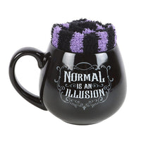 Thumbnail for Normal is an Illusion Gothic Mug and Socks Set