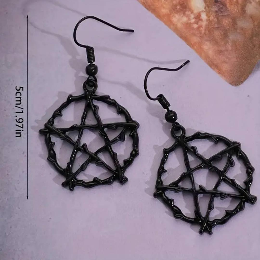 Pentacle Branch Earrings