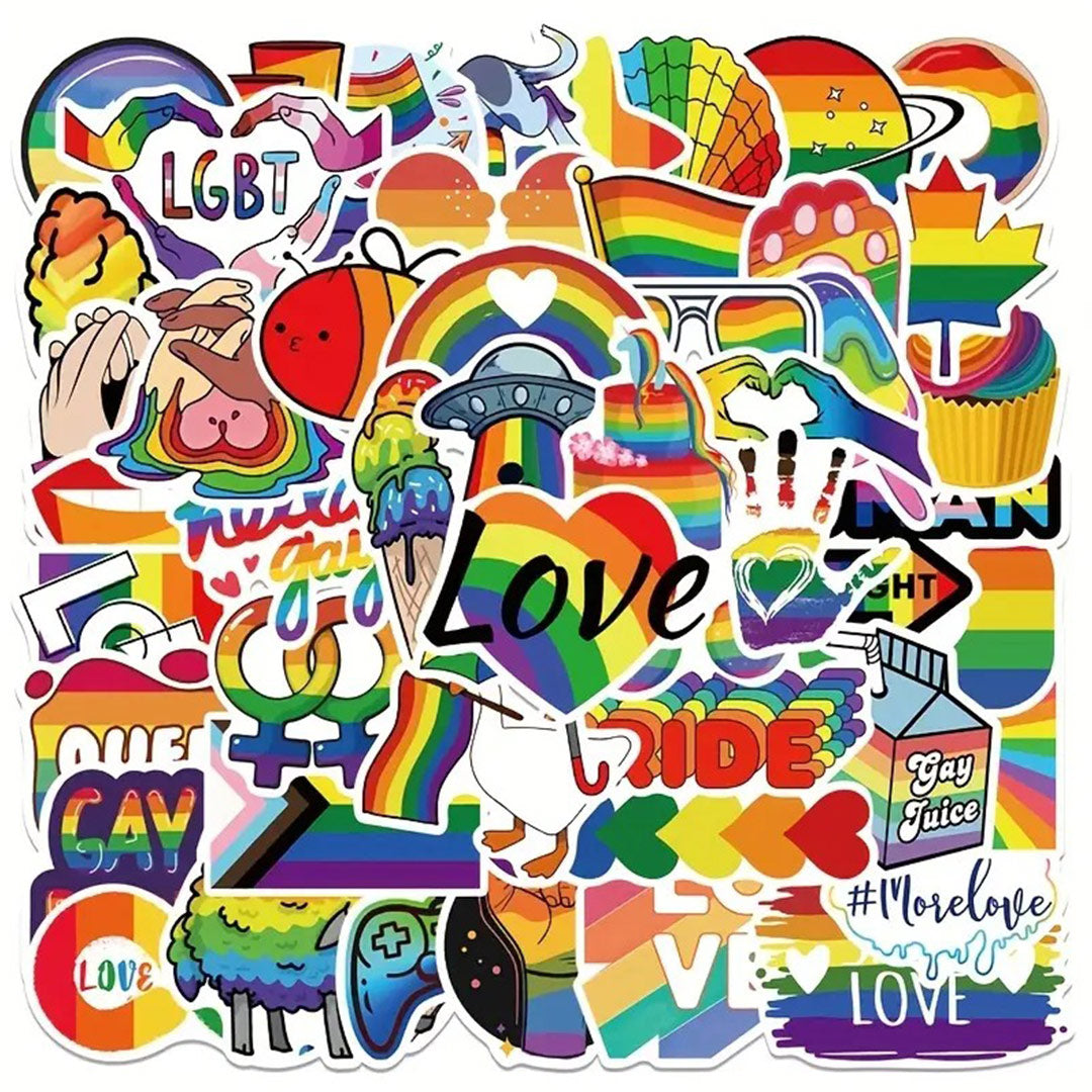 50pc Pride Sticker Set