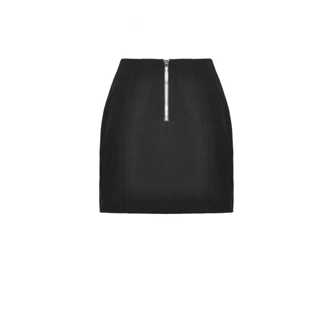 Punk Lady Asymmetrical Mini Skirt