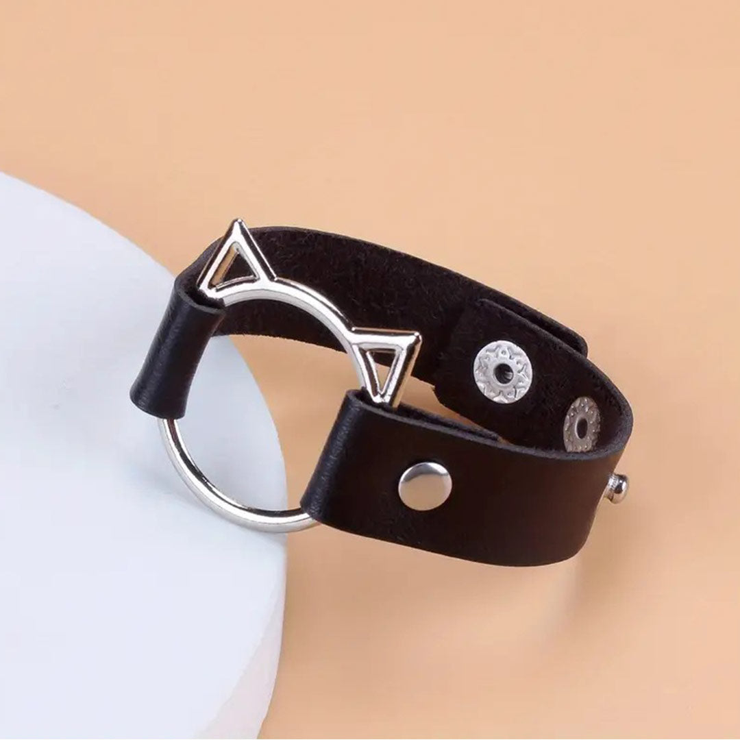 Punk Cat PU Leather Band