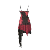 Thumbnail for Punk Rock Net Dye Strap Dress