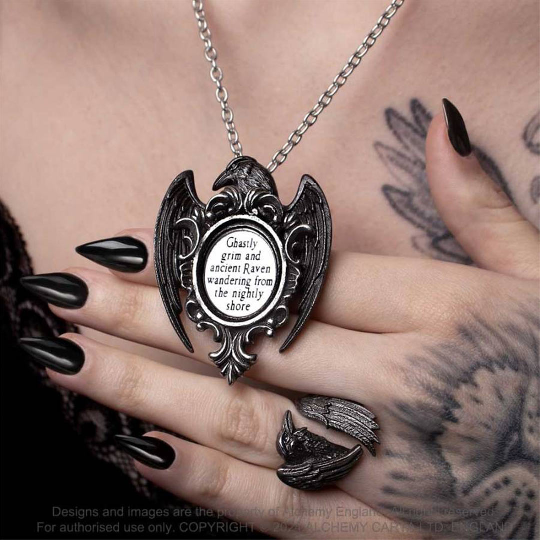 Quoth the Raven Pendant Necklace – Brutalitees