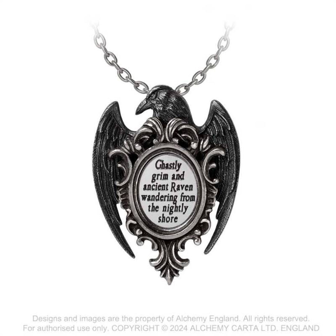 Quoth the Raven Pendant Necklace