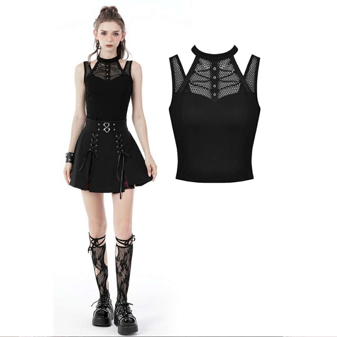 Rebel Chic Mesh Sleeveless Top