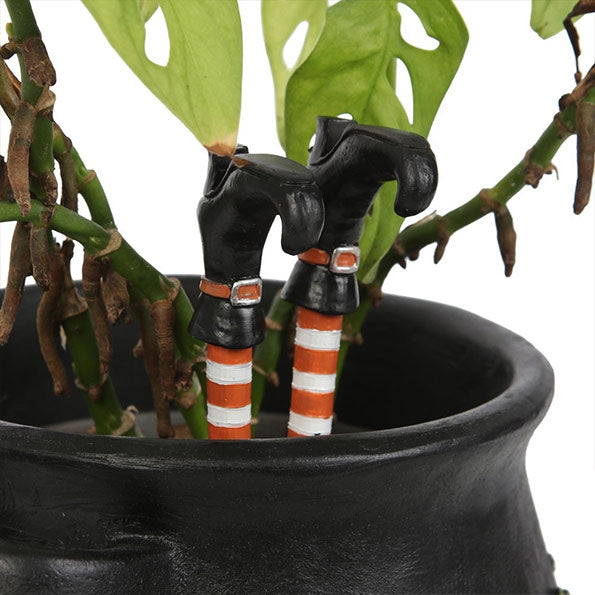 Resin Witch Legs Plant Pot Ornament