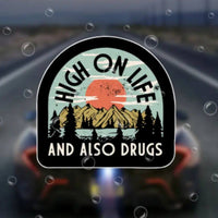 Thumbnail for High on Life and Drugs Vinyl Decal
