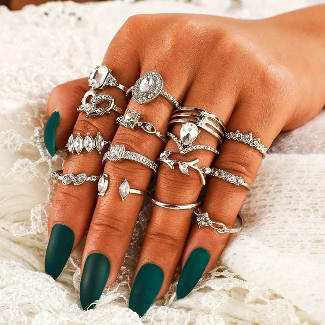 Silver Ring Set