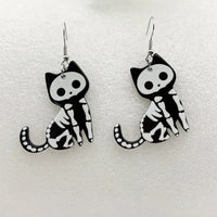 Thumbnail for Skellington Cat Earrings