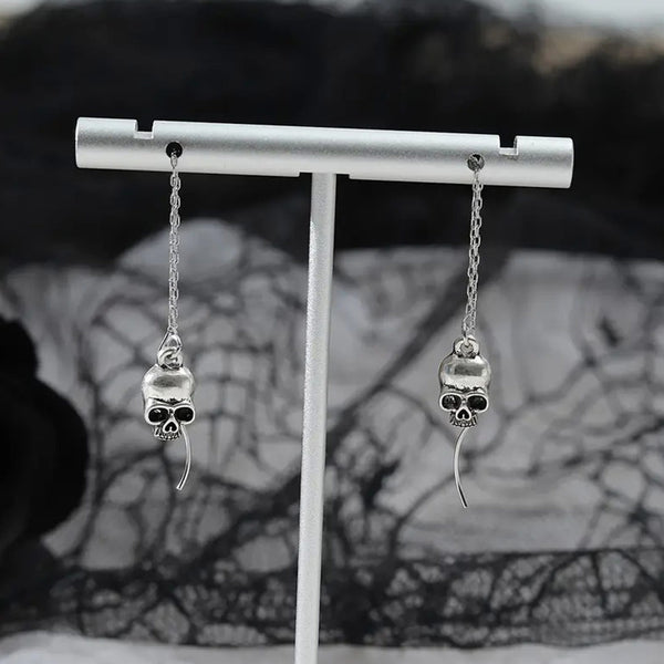 Buy Gold Skull Earrings Skull Dangle Earrings Human Skull Online in India -  Etsy