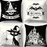 Thumbnail for Spooky Vibes Halloween Throw Pillow Covers