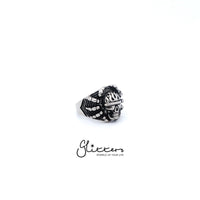 Thumbnail for Stainless Steel Gothic Soldier Ghost Skull Spider Cast Ring