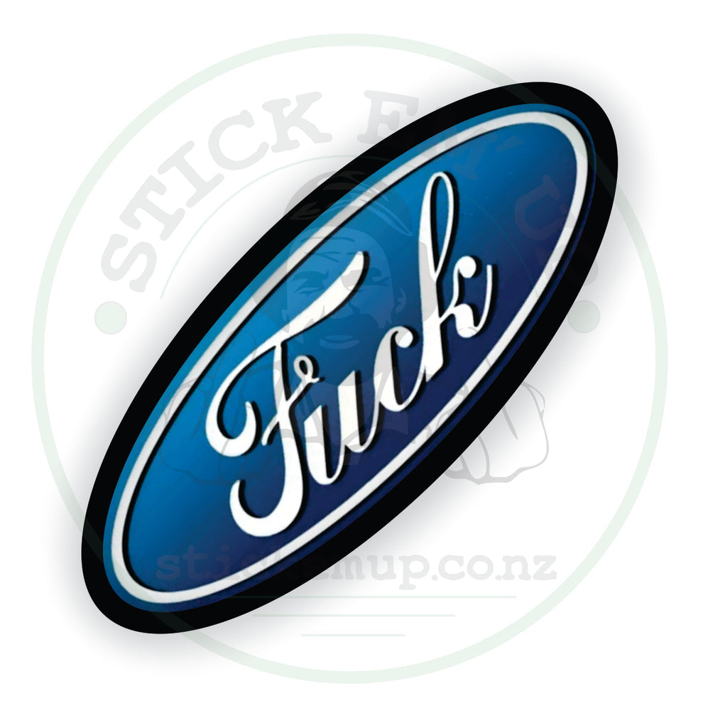 Fuck Logo Vinyl Sticker