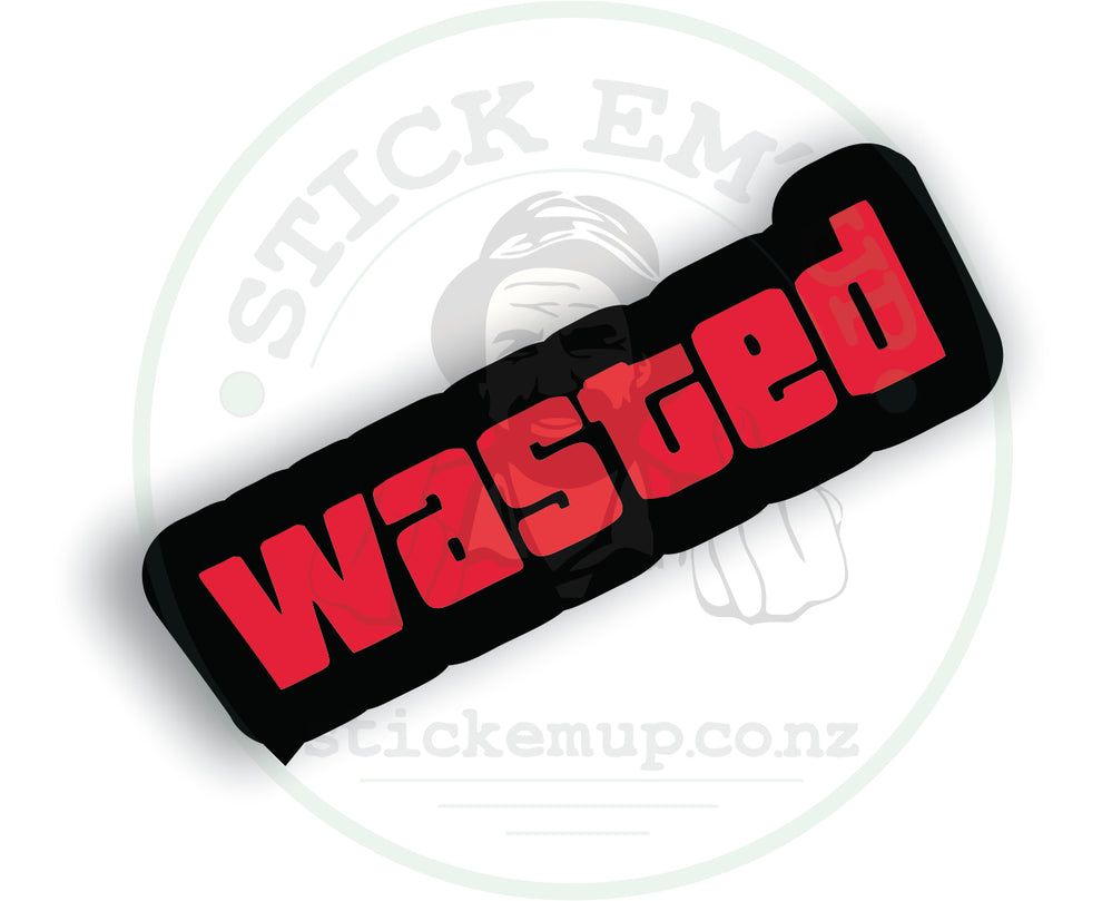 Wasted Vinyl Sticker