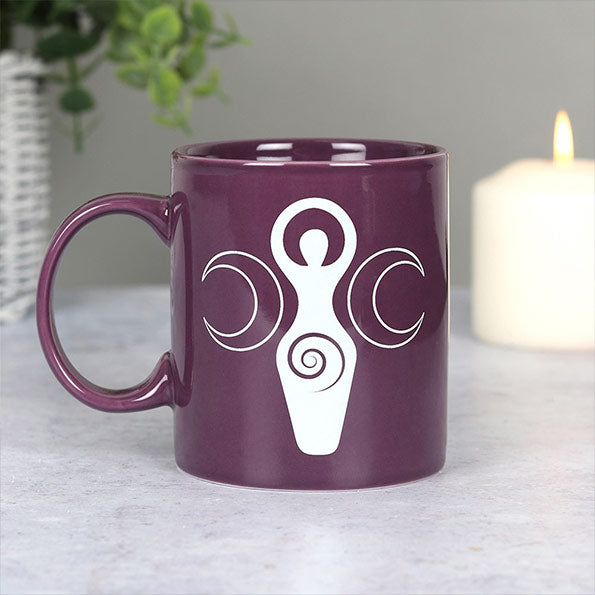 Triple Goddess Purple Ceramic Mug