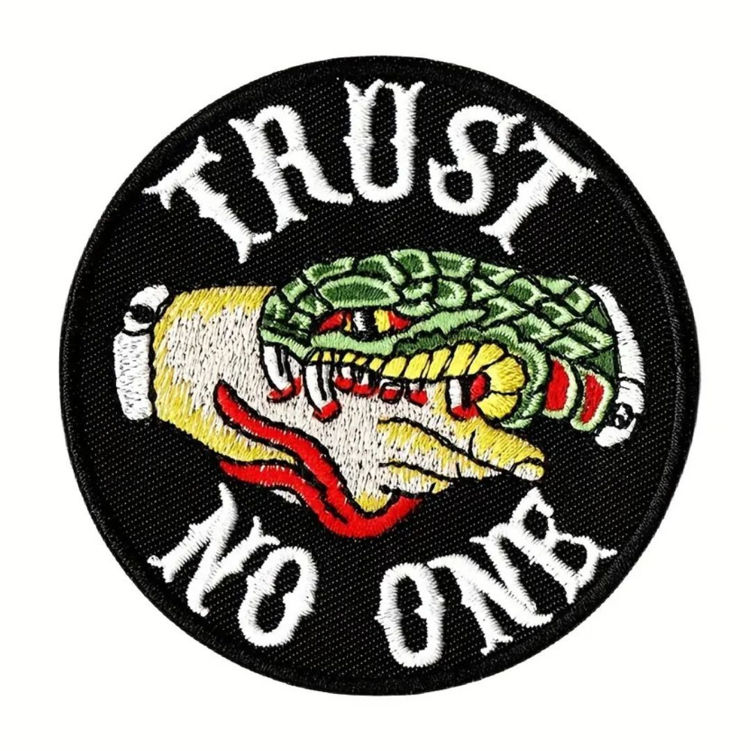 Trust No One Embroidered Patch