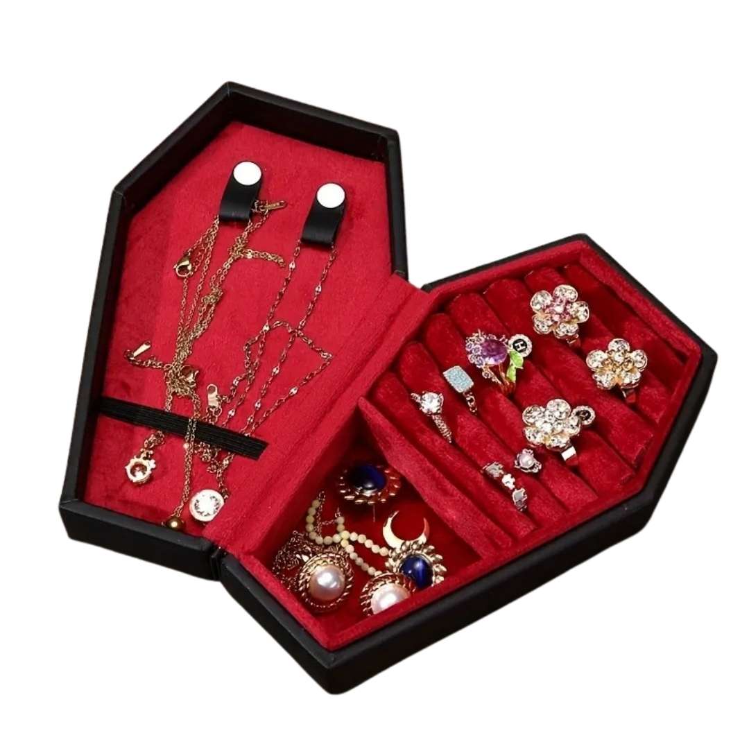 🖤 "Loved by Death" Coffin Jewelry Box 🖤