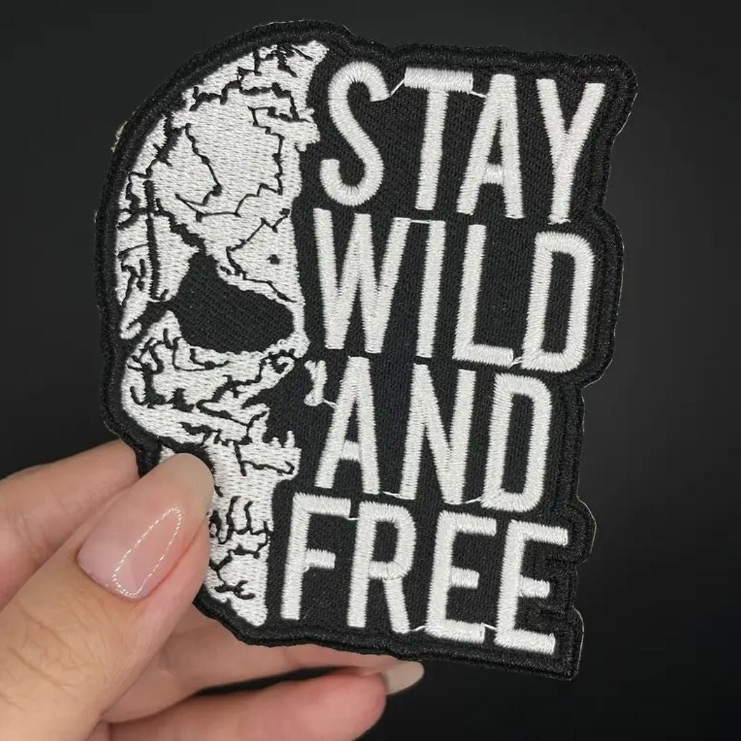 Wild and Free Embroidery Patch