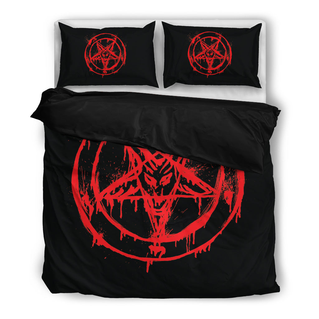 Red Pentagram Bedding Set