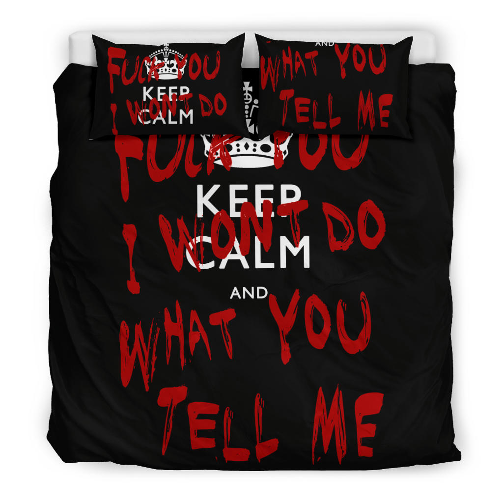 Keep Calm and Fuck You Bedding Set