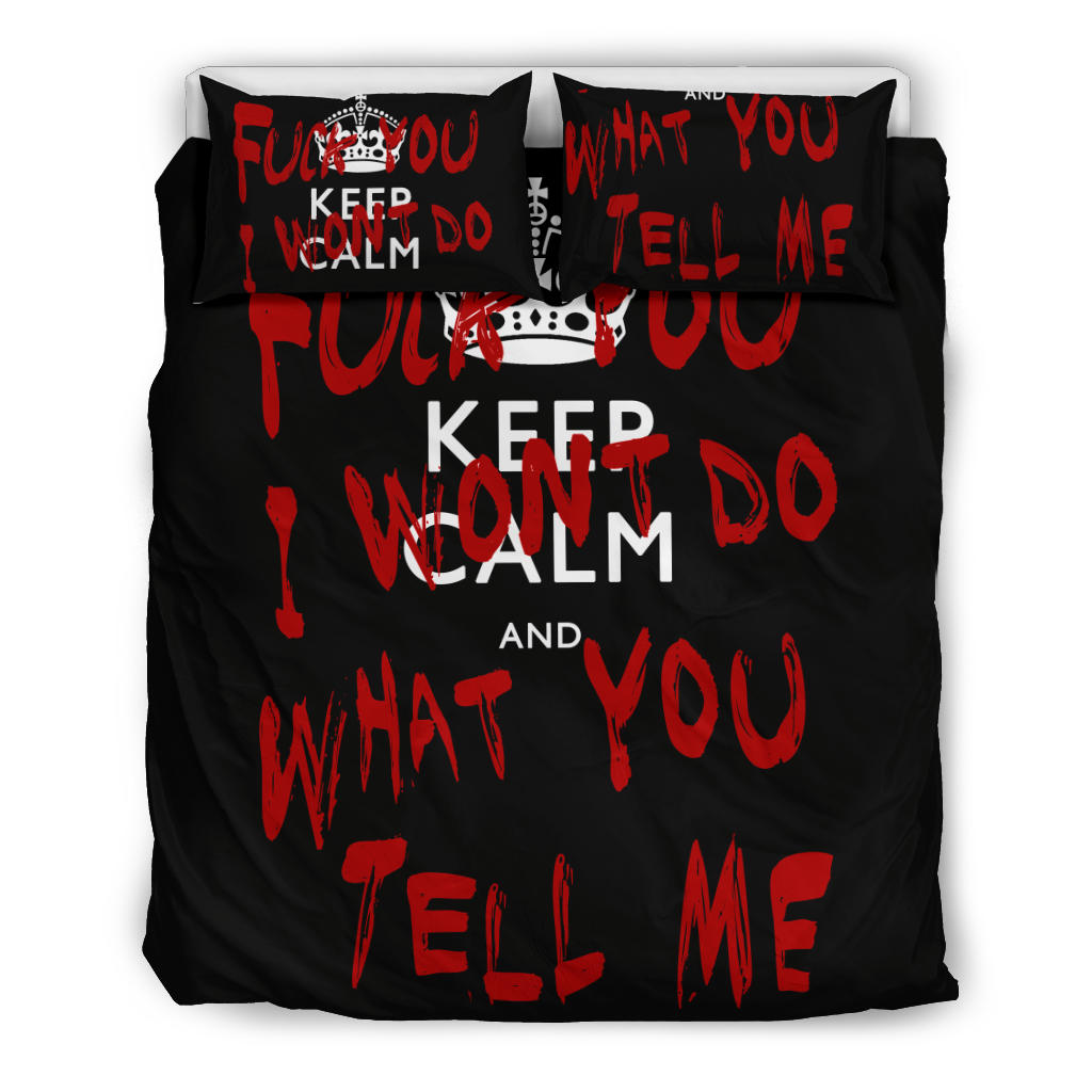 Keep Calm and Fuck You Bedding Set