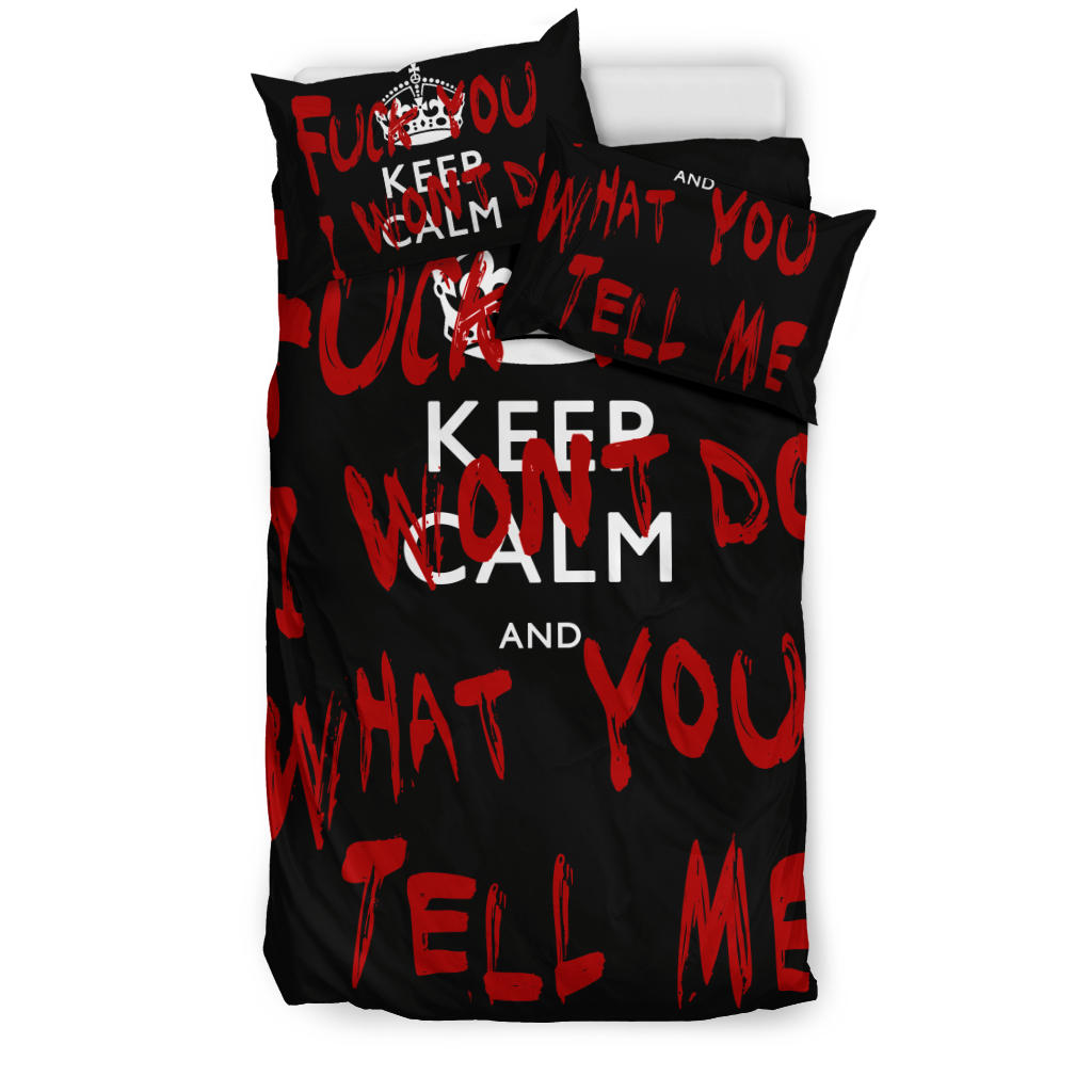 Keep Calm and Fuck You Bedding Set