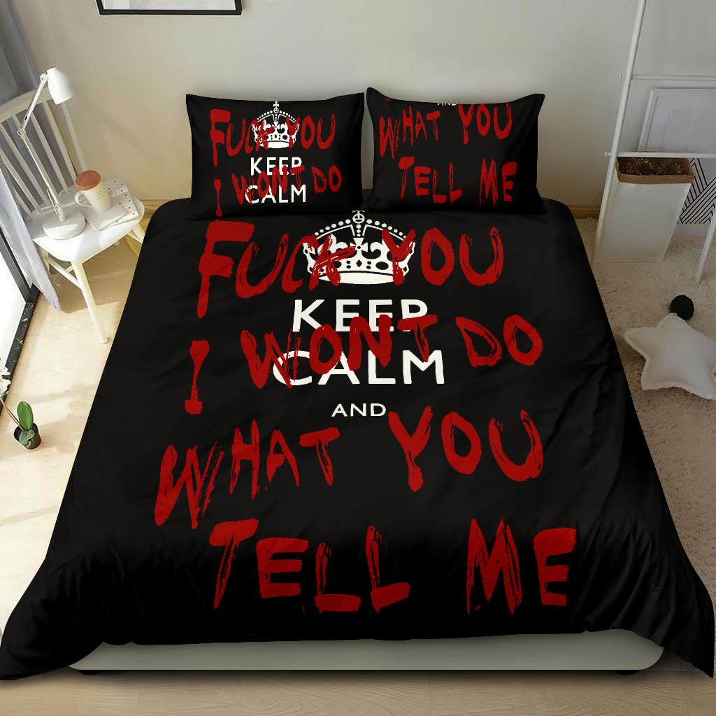 Keep Calm and Fuck You Bedding Set