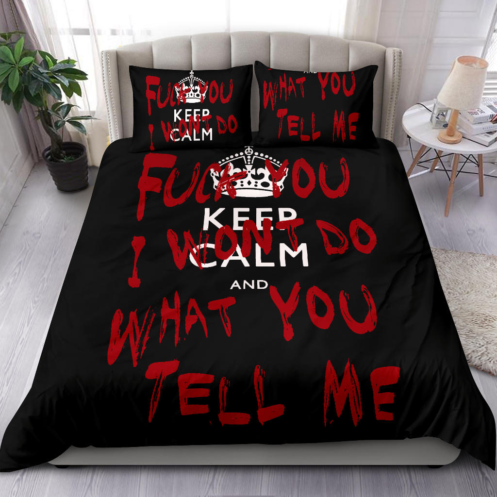 Keep Calm and Fuck You Bedding Set