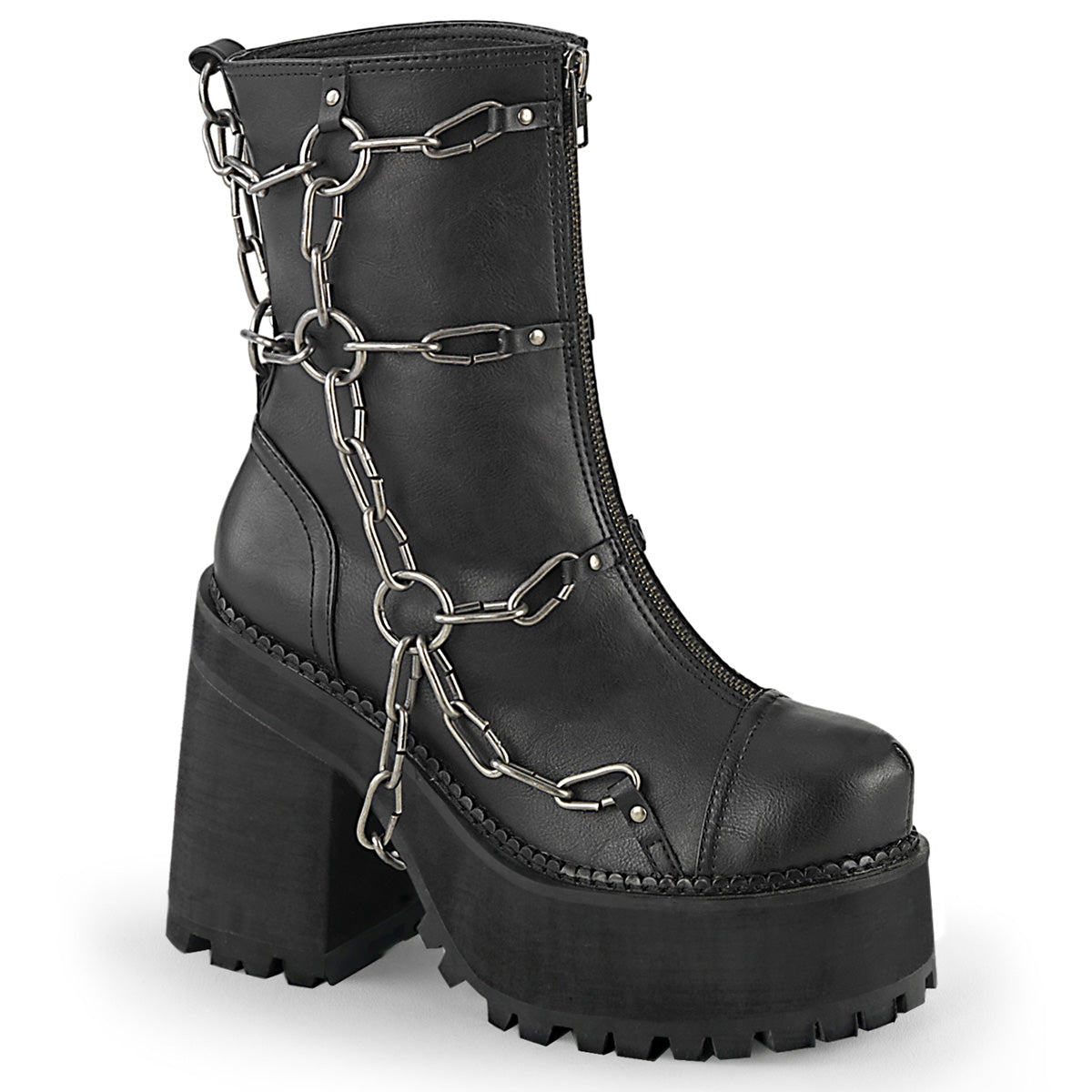 Assault-66 Heeled Boots - Matte Black