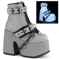 Thumbnail for Camel-205 Platform Heeled Boots - Matte Grey